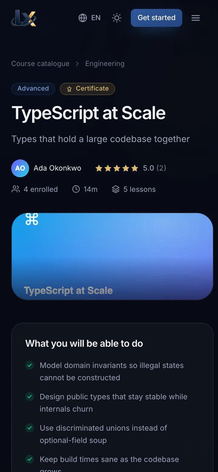 Lumina — Learning Platform mobile screenshot 3