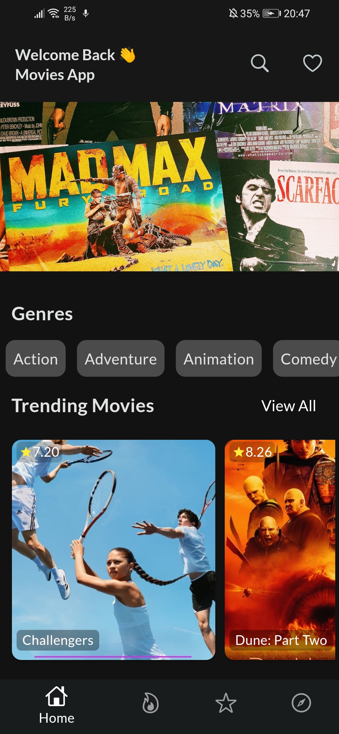 Movies App mobile screenshot 1