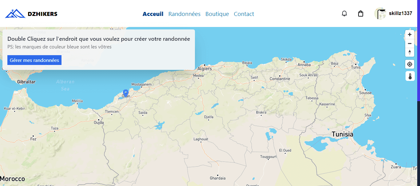 DZHIKERS web screenshot 2