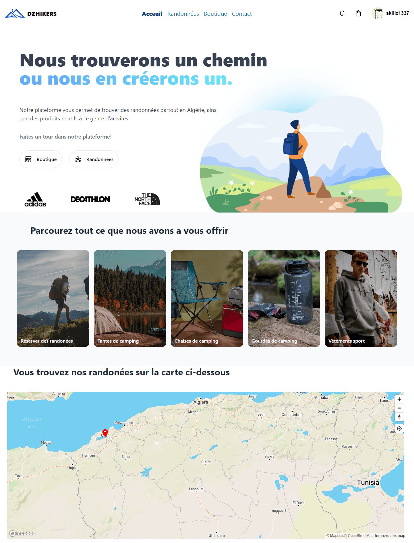 DZHIKERS web screenshot 1